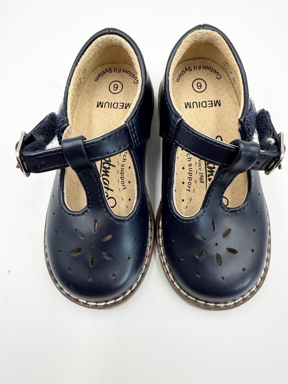 Footmates size 6 navy blue
